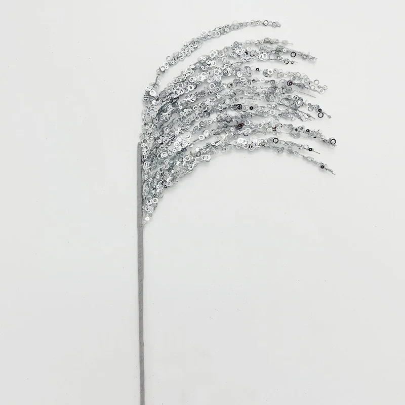53 cm Glitzernde Weihnachtsbaum-Picks und -Sprays sowie Glitzer-Strasszweige