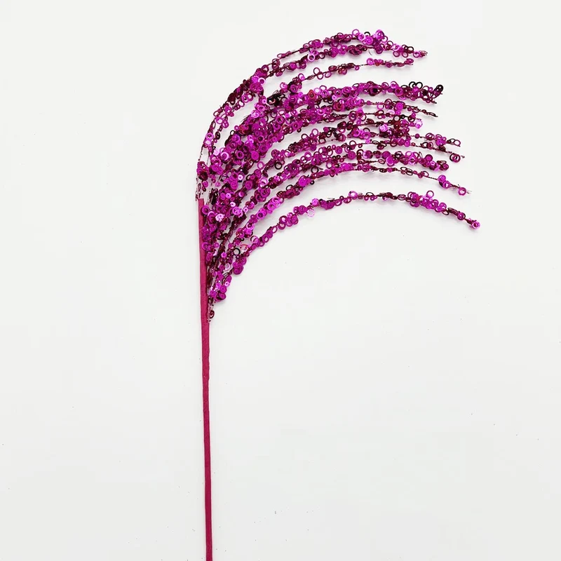 53 cm Glitzernde Weihnachtsbaum-Picks und -Sprays sowie Glitzer-Strasszweige