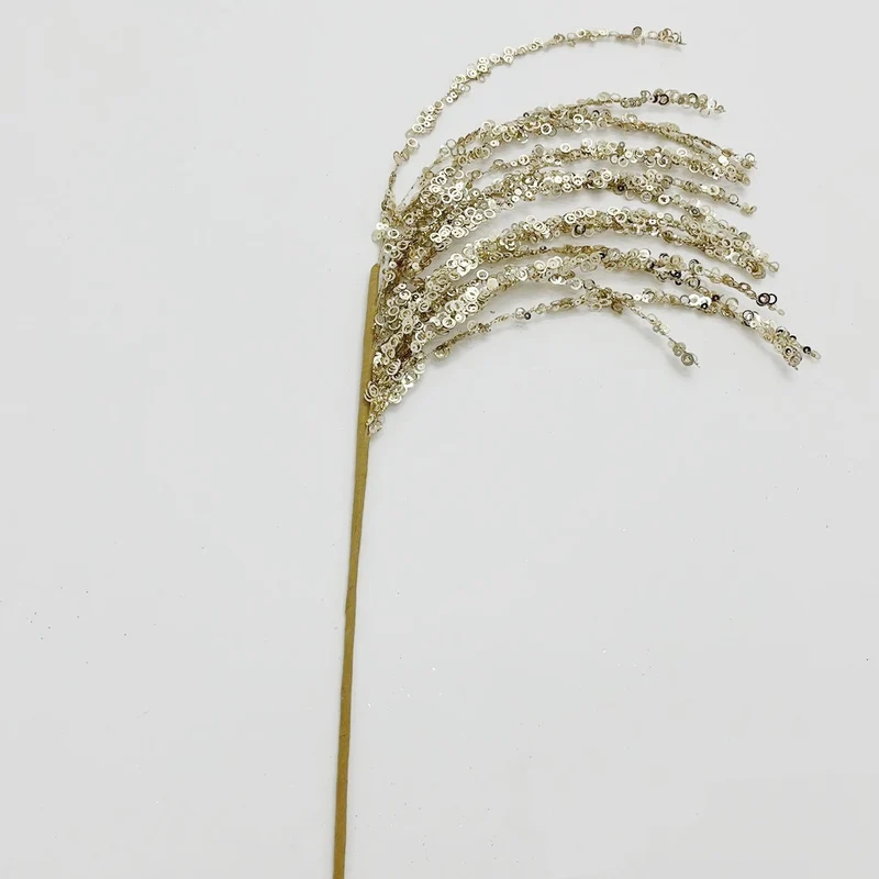 53 cm Glitzernde Weihnachtsbaum-Picks und -Sprays sowie Glitzer-Strasszweige