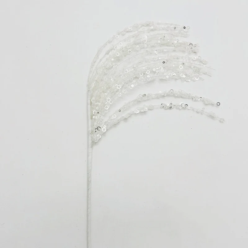 53 cm Glitzernde Weihnachtsbaum-Picks und -Sprays sowie Glitzer-Strasszweige