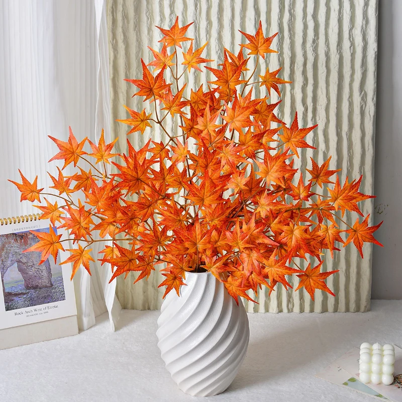 Großhandel 68cm künstliche Ahornblattzweige - Realistische Herbstdekoration für Zuhause, Thanksgiving, Kränze & Tischarrangements