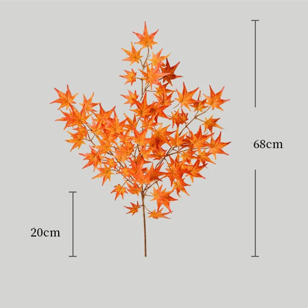 Großhandel 68cm künstliche Ahornblattzweige - Realistische Herbstdekoration für Zuhause, Thanksgiving, Kränze & Tischarrangements