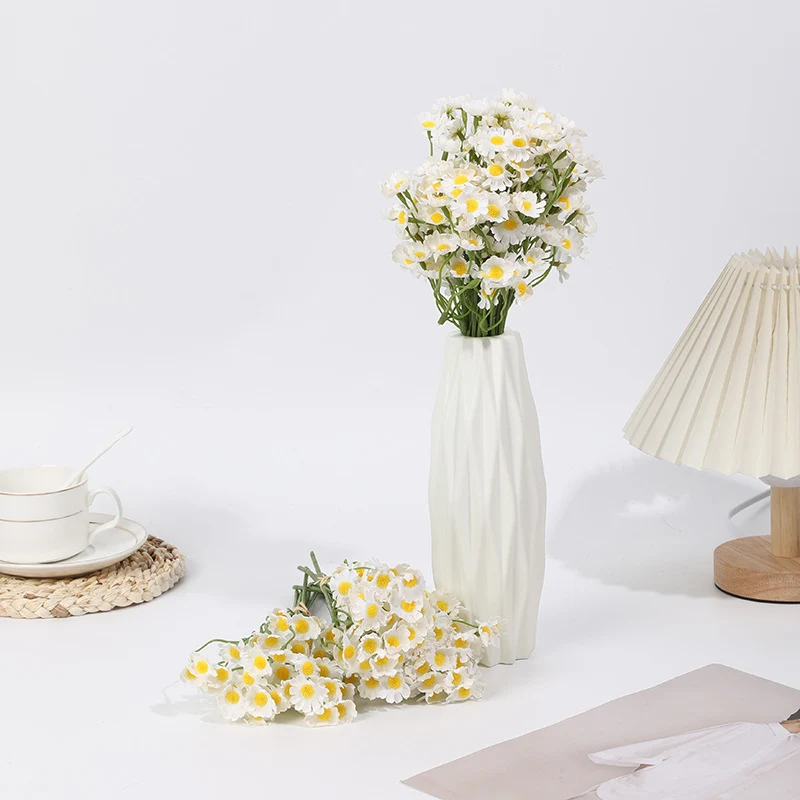 Großhandel 27cm 1 Bündel künstliche Gänseblümchen für DIY-Projekte Künstliche Marguerite Blumen