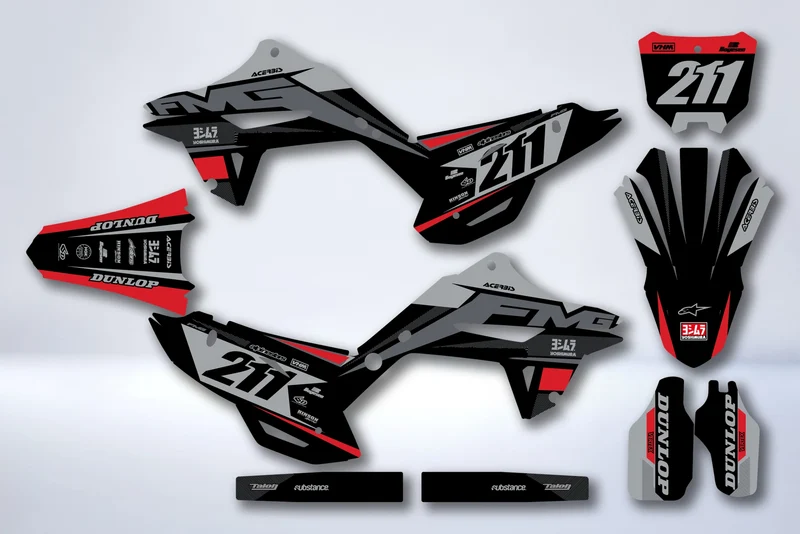 Kit Déco HONDA CR 125 / 250 2002-2012 RESTYLE POLISPORT 2024 - MYRDRIX
