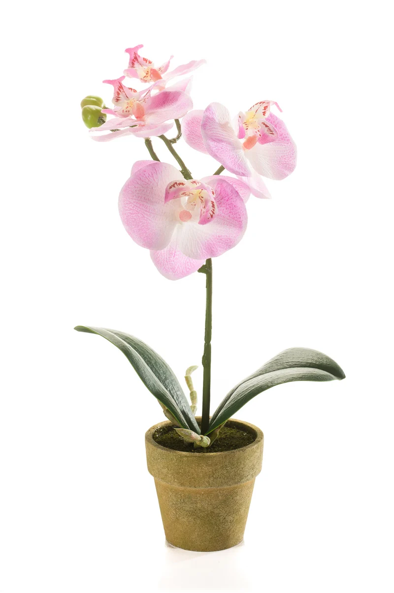 Orchidee künstlich - 1 Topf - Rosa