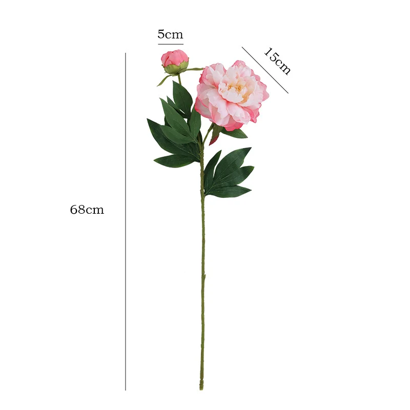 68 cm lange Künstliche Pfingstrosenstiele – Für Blumenarrangements & Home-Design