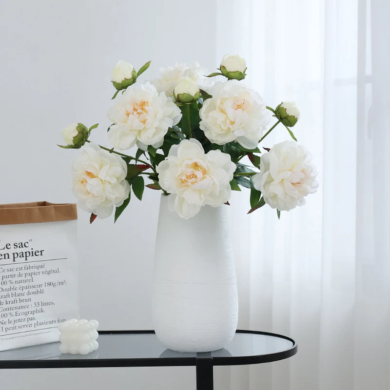 68 cm lange Künstliche Pfingstrosenstiele – Für Blumenarrangements & Home-Design