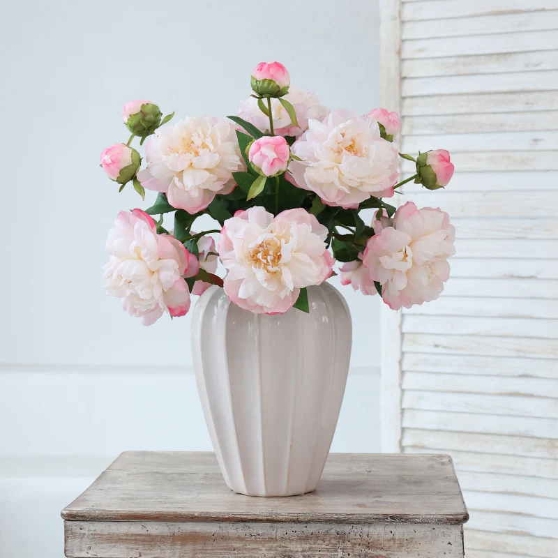 68 cm lange Künstliche Pfingstrosenstiele – Für Blumenarrangements & Home-Design