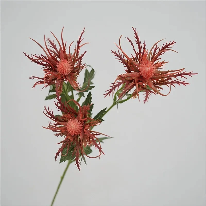 66 cm künstliche Eryngium-Blüten Rustikale Dekoration für Wohnzimmer & Garten