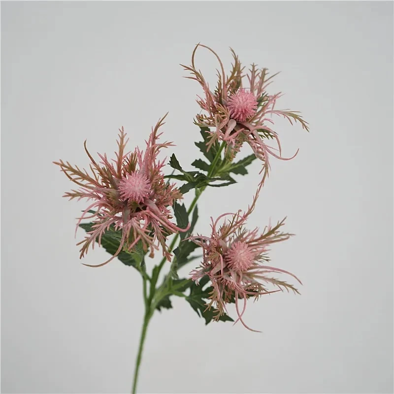 66 cm künstliche Eryngium-Blüten Rustikale Dekoration für Wohnzimmer & Garten