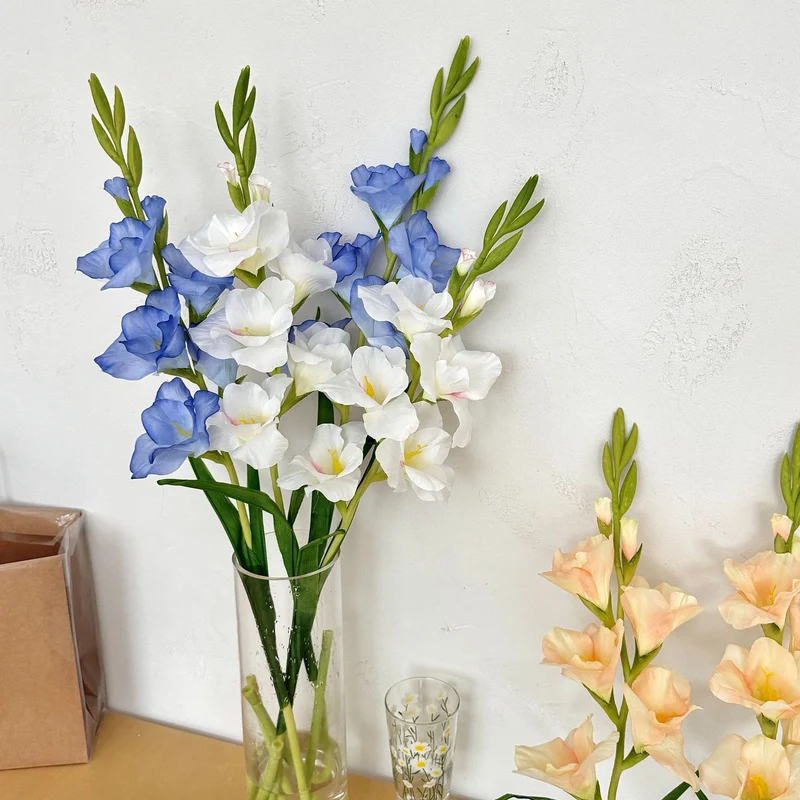 90 cm Real-Touch-Künstliche Gladiolen Für DIY-Blumenprojekte, Geschenke sowie Büro- und Hausdekoration