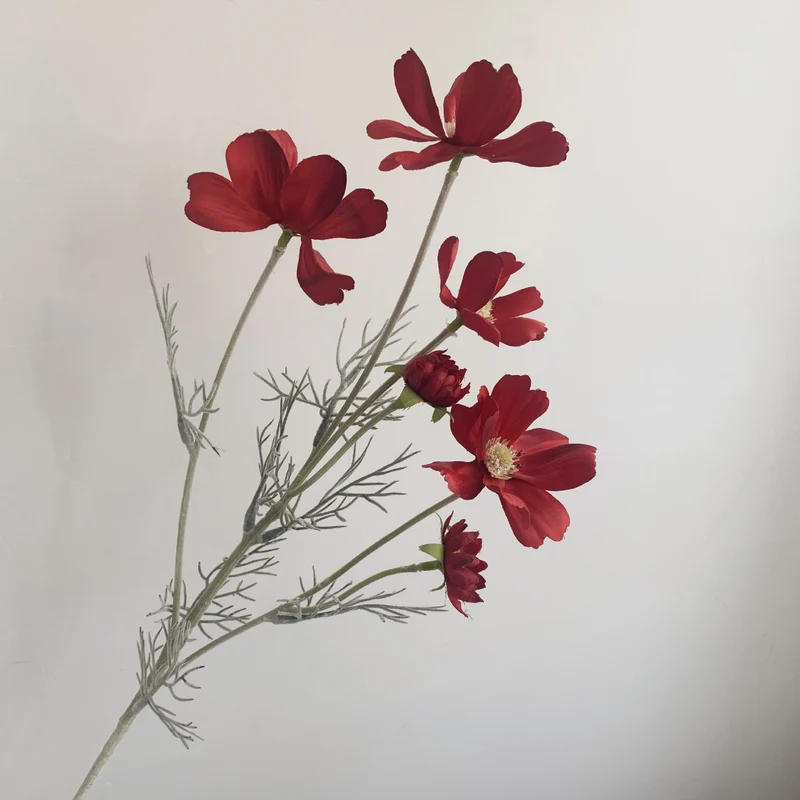 Künstliche Kunstblumen & Kosmos Pflanzen für Drinnen & Draußen – Stoffblumen Dekoration & Kunsthandwerk für Hochzeit, Bankett, Blumenparty, Zuhause, Hotel