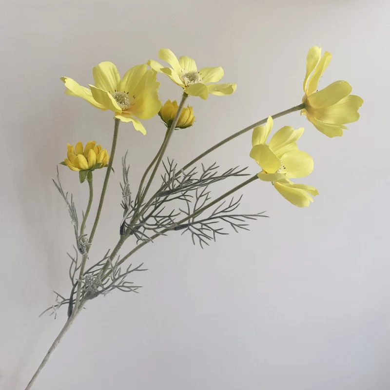Künstliche Kunstblumen & Kosmos Pflanzen für Drinnen & Draußen – Stoffblumen Dekoration & Kunsthandwerk für Hochzeit, Bankett, Blumenparty, Zuhause, Hotel