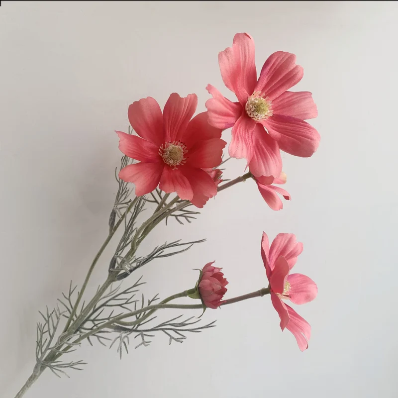 Künstliche Kunstblumen & Kosmos Pflanzen für Drinnen & Draußen – Stoffblumen Dekoration & Kunsthandwerk für Hochzeit, Bankett, Blumenparty, Zuhause, Hotel