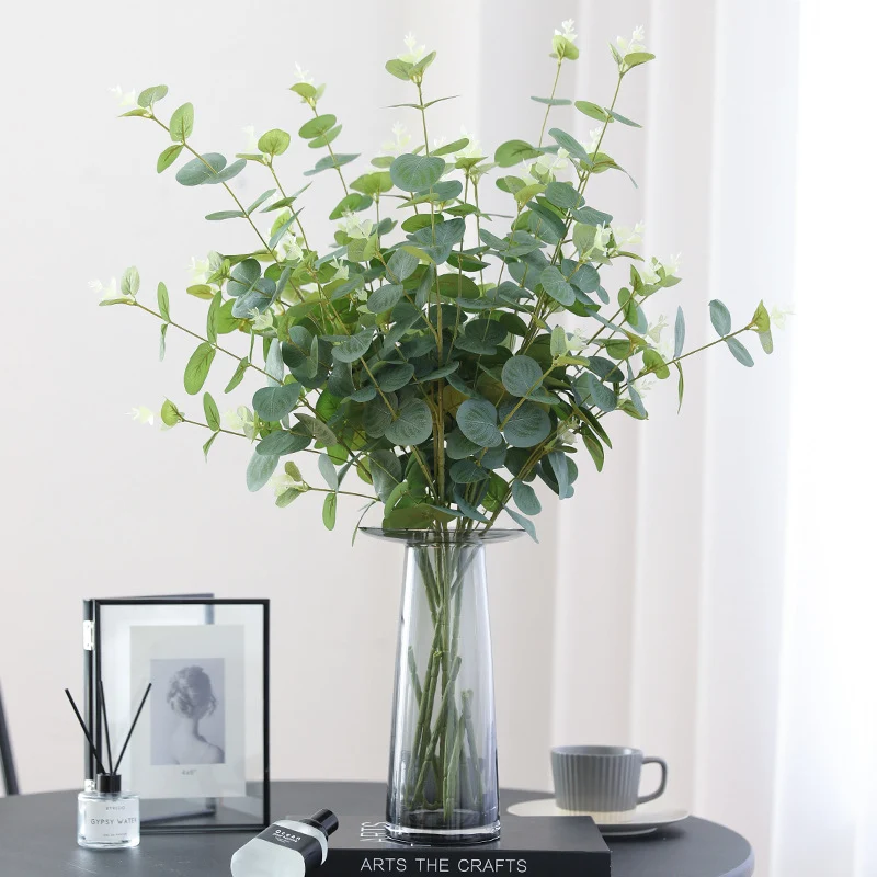 77 cm lange künstliche Eukalyptus-Zweige (mehrästig) – Für Arrangements