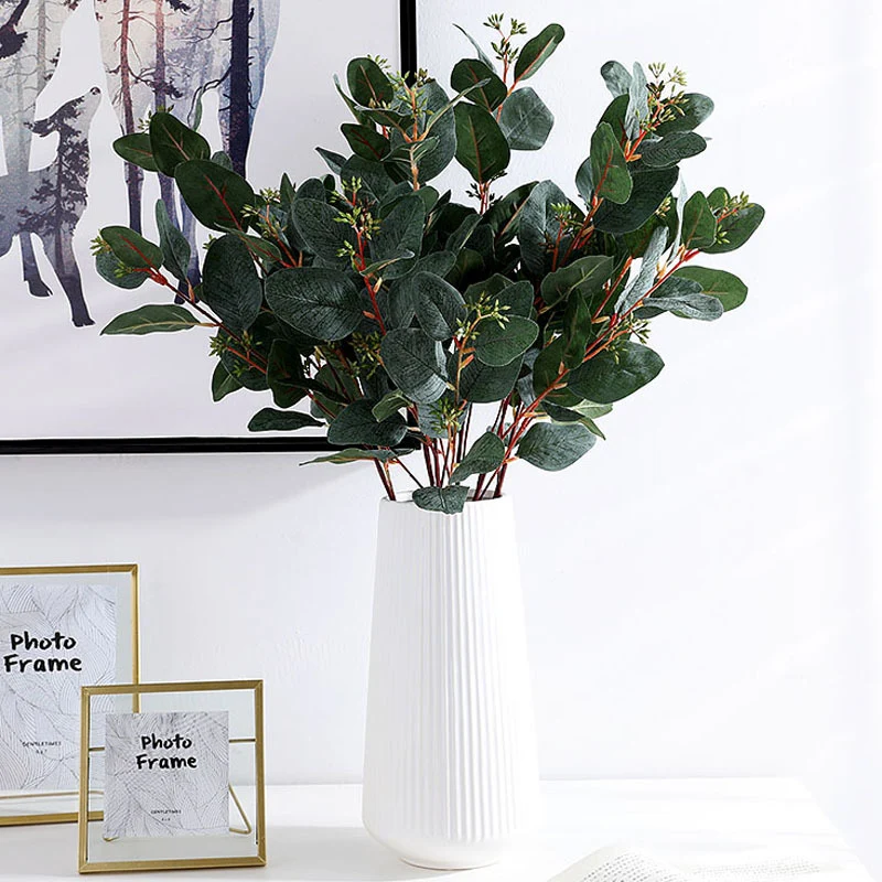 60 cm lange Pappel-Eukalyptus-Zweige – Für Blumenarrangements