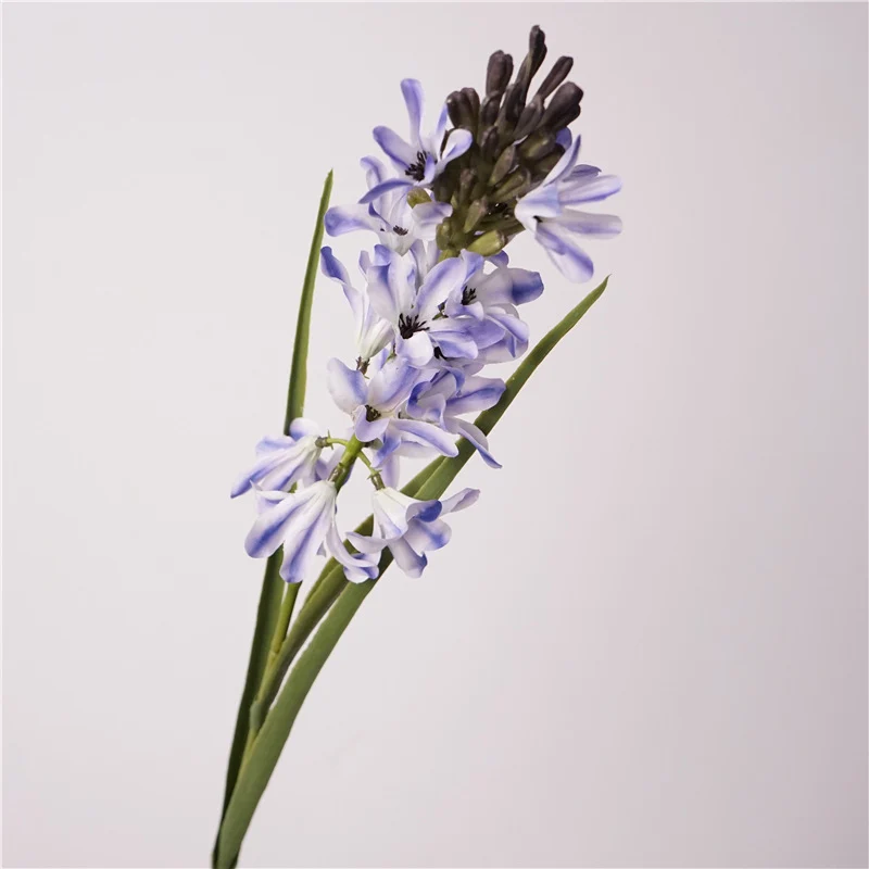 69 cm Echtechtes Hyazinthe mit Blättern künstliche Frühlingsblume für Vasen und Home Decor