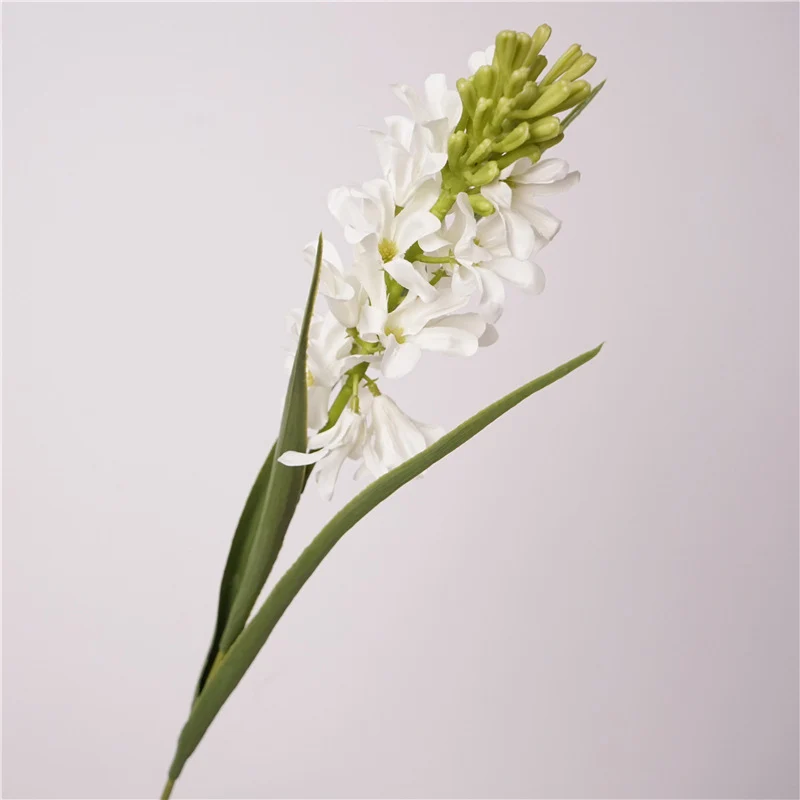 69 cm Echtechtes Hyazinthe mit Blättern künstliche Frühlingsblume für Vasen und Home Decor