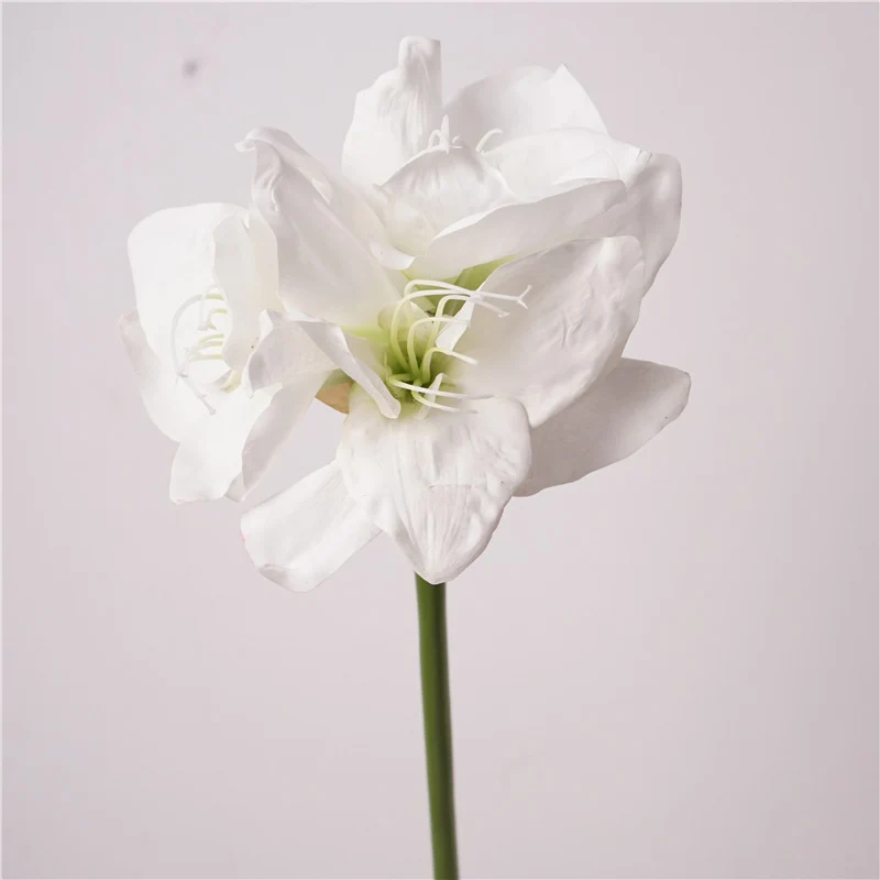 74cm Real Touch Amaryllis - Künstliche Christblume für Hochzeit & Weihnachtsdeko