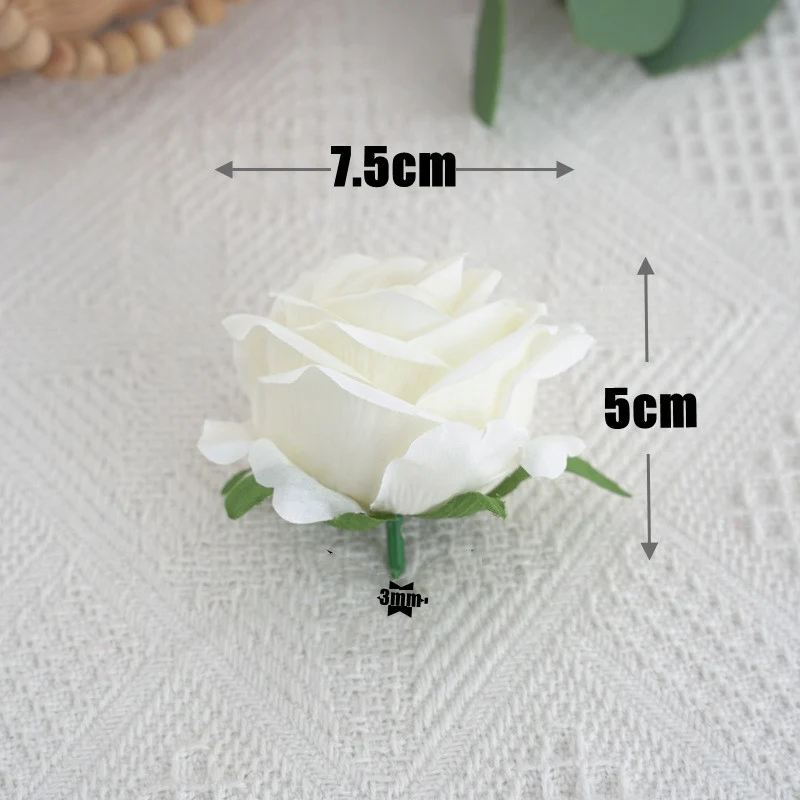 50 Stück künstliche Rosenköpfe – Seidenblumen für DIY, Hochzeitsdeko & Bastelarbeiten