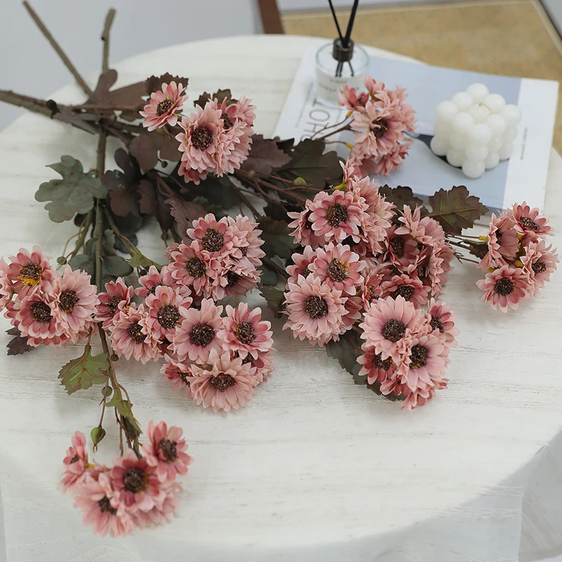 66 cm Herbst-Künstliche Gänseblümchen- und Kamillenstiele – Seidenblumen