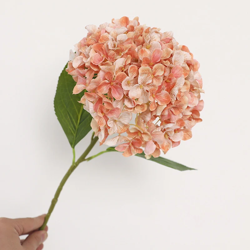66 cm Vintage-Künstliche Hydrangeenstiele– Herbst- und Winterblumen