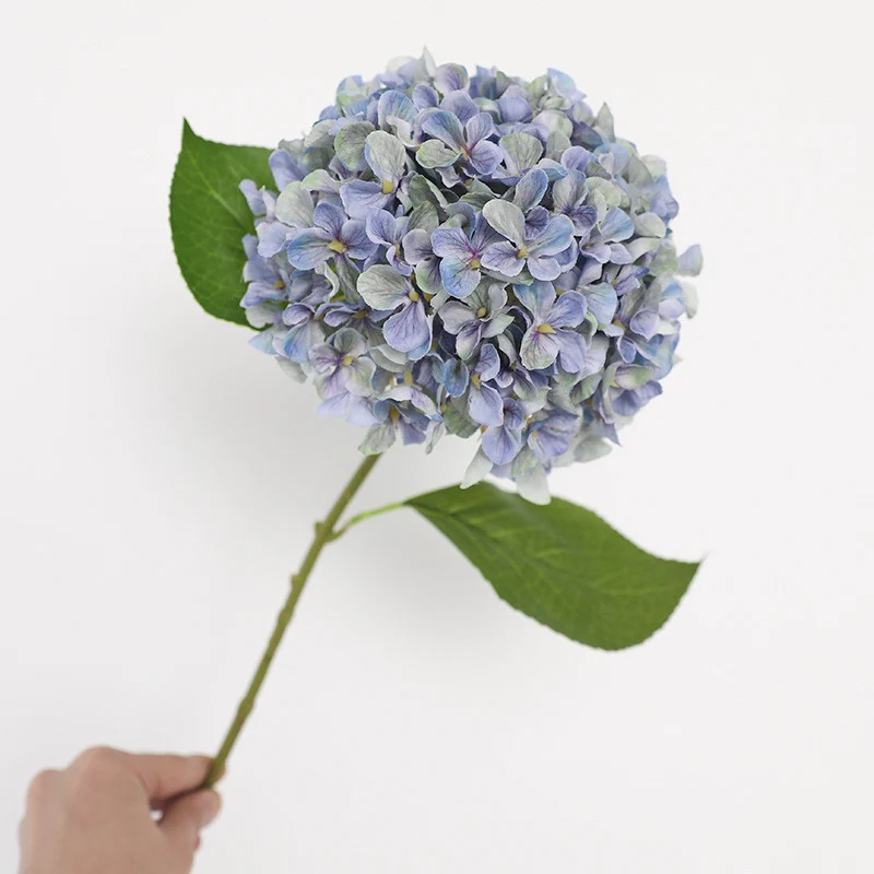 66 cm Vintage-Künstliche Hydrangeenstiele– Herbst- und Winterblumen
