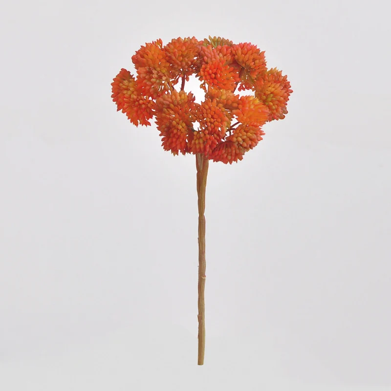 21cm Künstliche Sukkulente Mizikai-Fruchtstängel mit weicher Gummi-Oberfläche – für Hochzeits- und Heimdekoration
