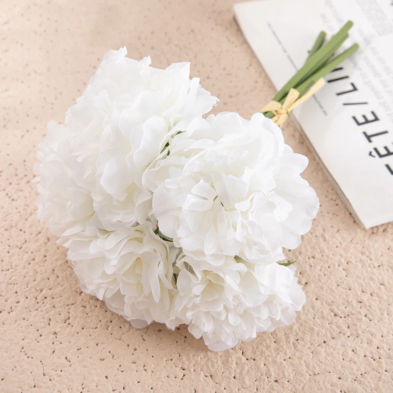 26cm Künstlicher Pfingstrosenstrauß für Hochzeiten, DIY-Hochzeitsdekoration