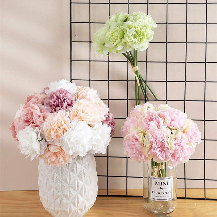 26cm Künstlicher Pfingstrosenstrauß für Hochzeiten, DIY-Hochzeitsdekoration