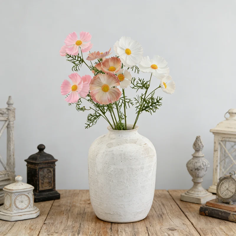 2er-Set Neue & Verbesserte Kunst-Mohnstiele – Realistische Seidenblumen für die Vase