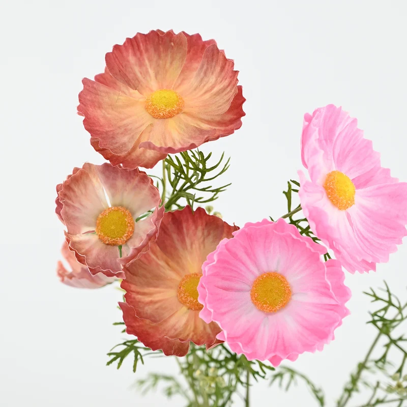 2er-Set Neue & Verbesserte Kunst-Mohnstiele – Realistische Seidenblumen für die Vase