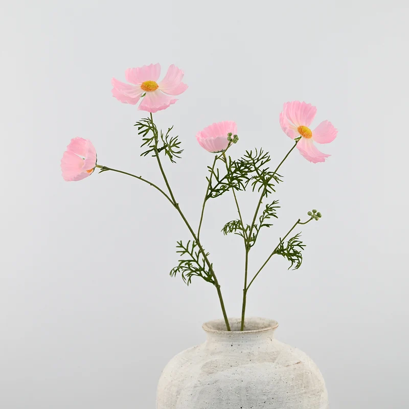 2er-Set Neue & Verbesserte Kunst-Mohnstiele – Realistische Seidenblumen für die Vase
