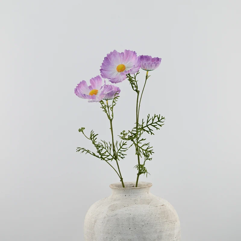 2er-Set Neue & Verbesserte Kunst-Mohnstiele – Realistische Seidenblumen für die Vase