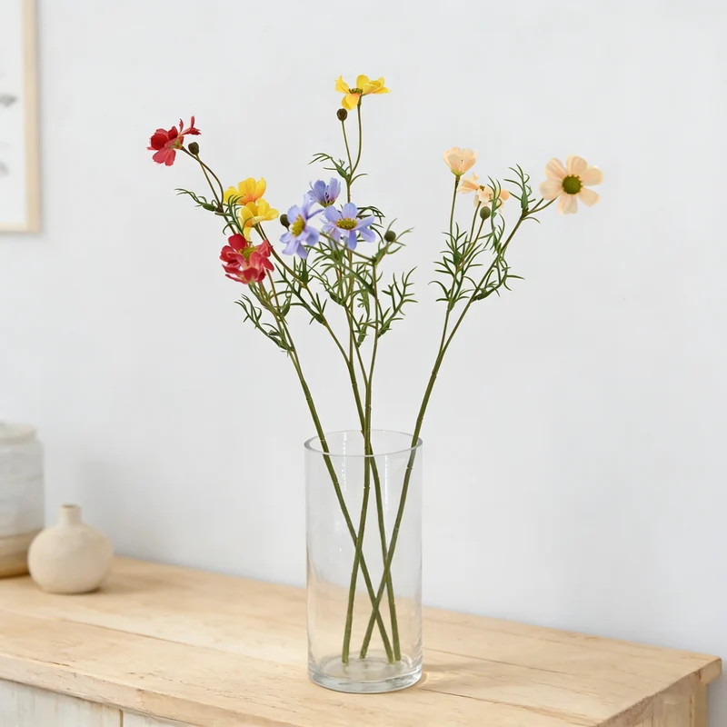45 cm Künstliche Margerite realistisch & pflegeleicht für Vase oder Garten
