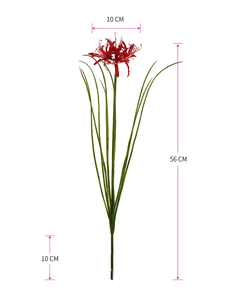 56 cm Künstliche Lycoris-Blume realistisch & pflegeleicht für Vase oder Dekoration