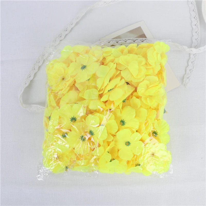 200 Stück Künstliche Kirschblüten Köpfe, Realistisch Seidenblumen Bulk für DIY Basteln, Hochzeit Party Home Tischdekoration, Vasenfüller