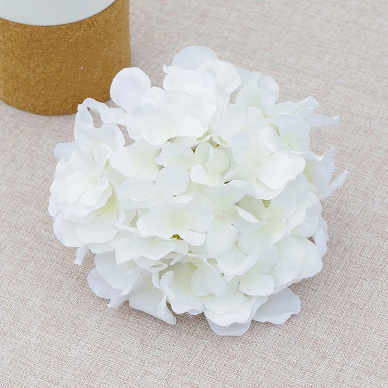künstliche Hortensien Köpfe mit Stielen, Flauschige große Rispenhortensie gefälschte Blumen für DIY Blumenarrangements, Hochzeitsfeier Home Office Dekor, Herzstück