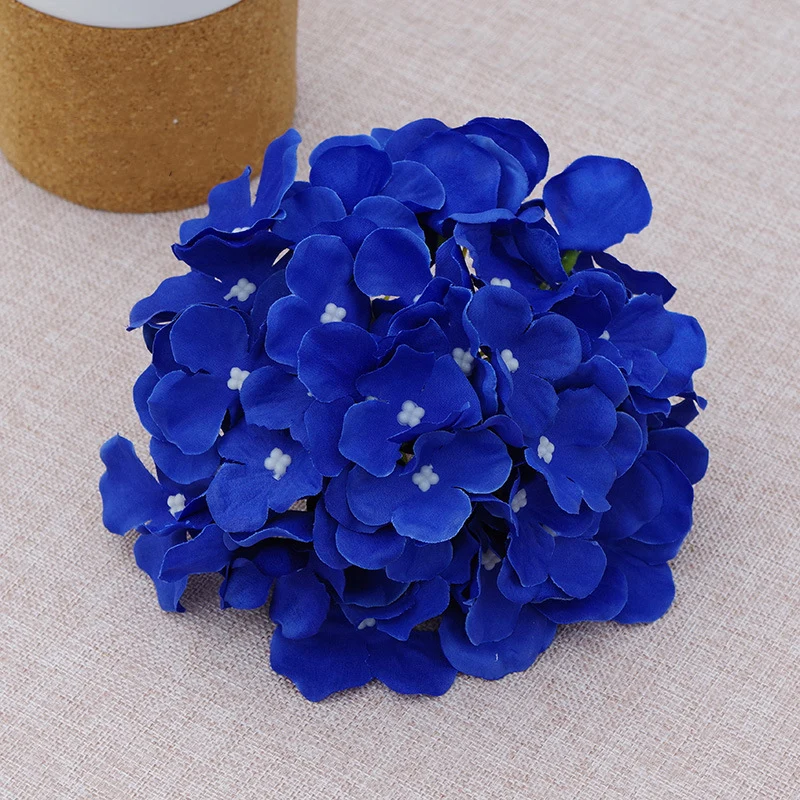 künstliche Hortensien Köpfe mit Stielen, Flauschige große Rispenhortensie gefälschte Blumen für DIY Blumenarrangements, Hochzeitsfeier Home Office Dekor, Herzstück