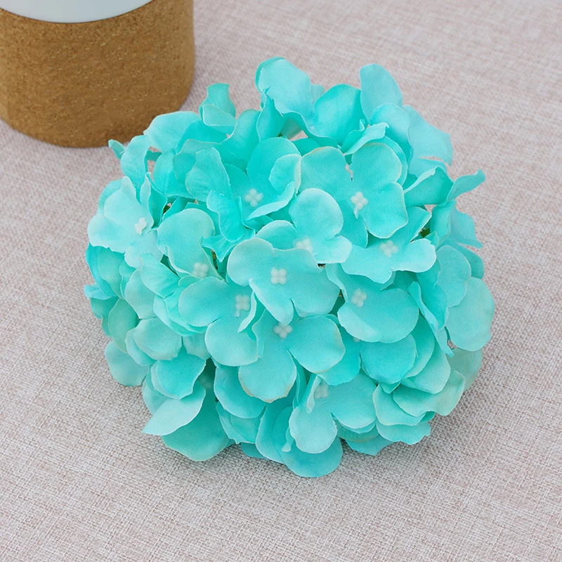 künstliche Hortensien Köpfe mit Stielen, Flauschige große Rispenhortensie gefälschte Blumen für DIY Blumenarrangements, Hochzeitsfeier Home Office Dekor, Herzstück