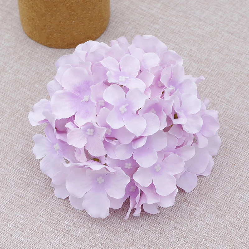 künstliche Hortensien Köpfe mit Stielen, Flauschige große Rispenhortensie gefälschte Blumen für DIY Blumenarrangements, Hochzeitsfeier Home Office Dekor, Herzstück