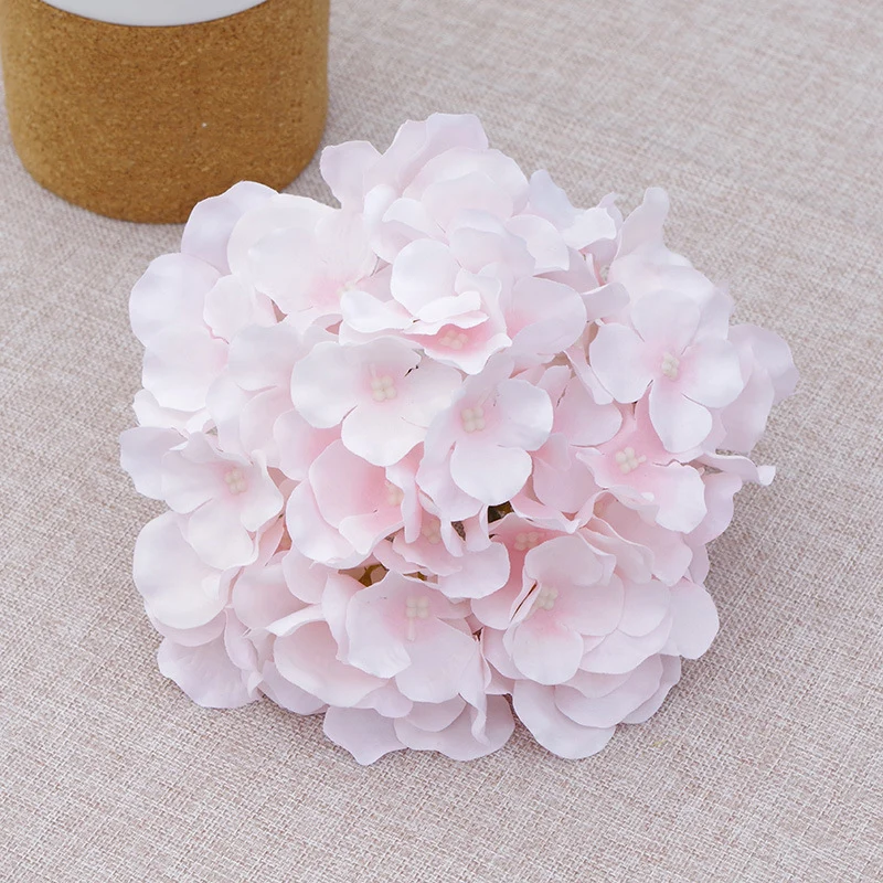 künstliche Hortensien Köpfe mit Stielen, Flauschige große Rispenhortensie gefälschte Blumen für DIY Blumenarrangements, Hochzeitsfeier Home Office Dekor, Herzstück