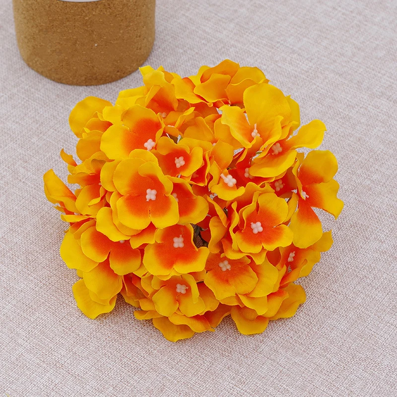 künstliche Hortensien Köpfe mit Stielen, Flauschige große Rispenhortensie gefälschte Blumen für DIY Blumenarrangements, Hochzeitsfeier Home Office Dekor, Herzstück