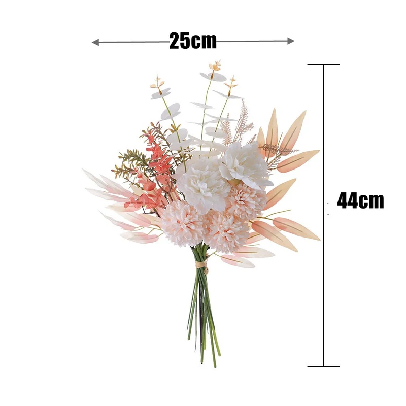 44 cm Künstlicher Löwenzahnstrauß zur Heimdekoration für Blumenarrangements, Home Decor, Hochzeitsbuketen, DIY-Handwerksprojekte