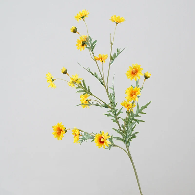 73 cm Künstlicher Gänseblümchen Kamille Zweig – Seidenblume, Frühlingsdeko