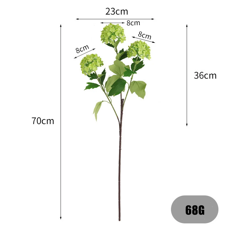 70 cm künstliche Hortensien - Seidenblumen zur Heimdekoration