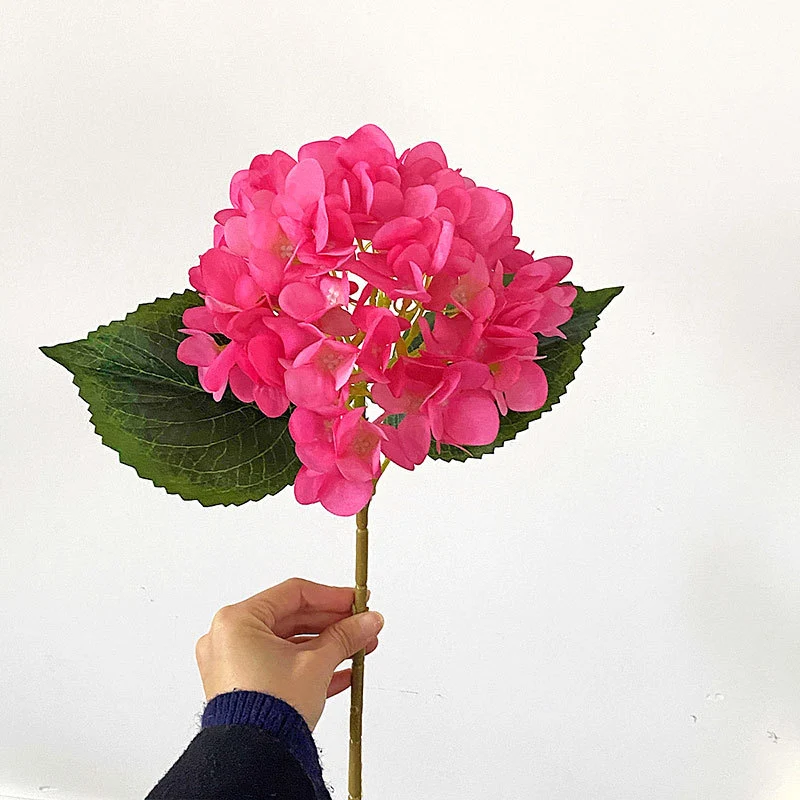 47 cm Künstliche Hortensien aus Seide | Künstliche Blumen für Heim- und Hochzeitsdekoration