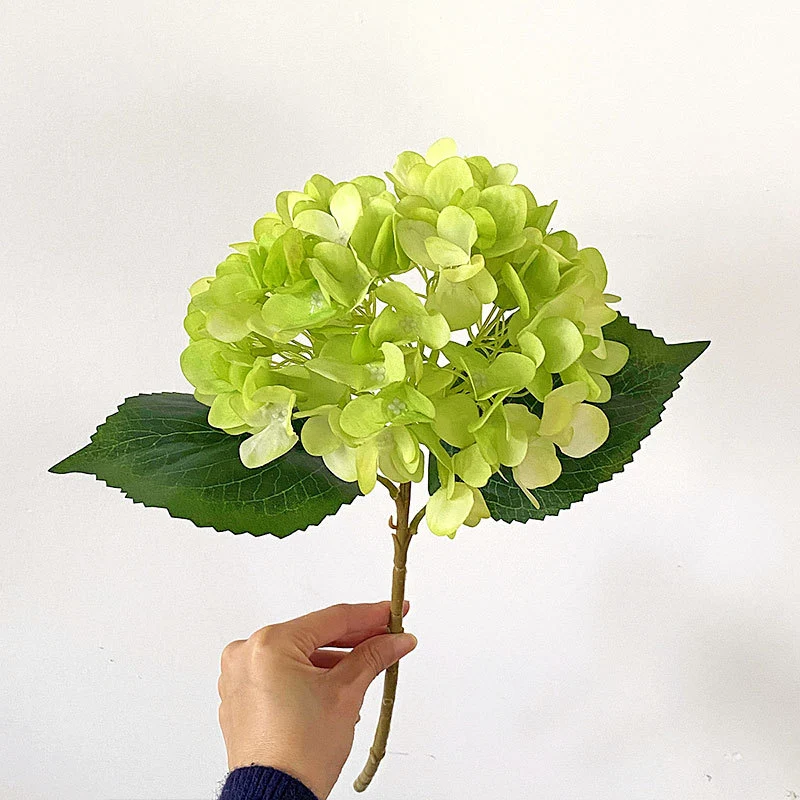 47 cm Künstliche Hortensien aus Seide | Künstliche Blumen für Heim- und Hochzeitsdekoration