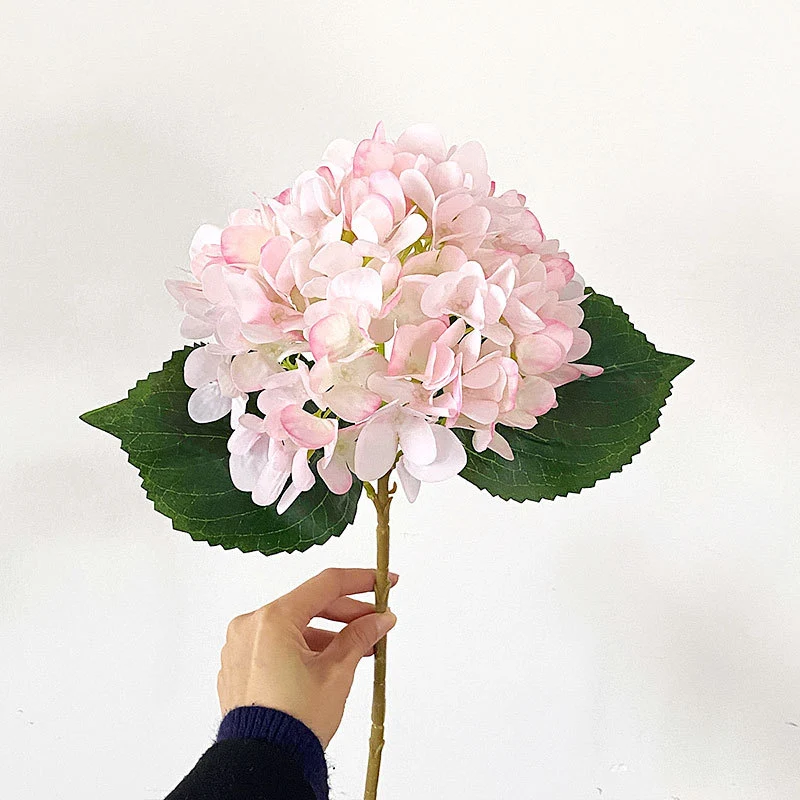 47 cm Künstliche Hortensien aus Seide | Künstliche Blumen für Heim- und Hochzeitsdekoration