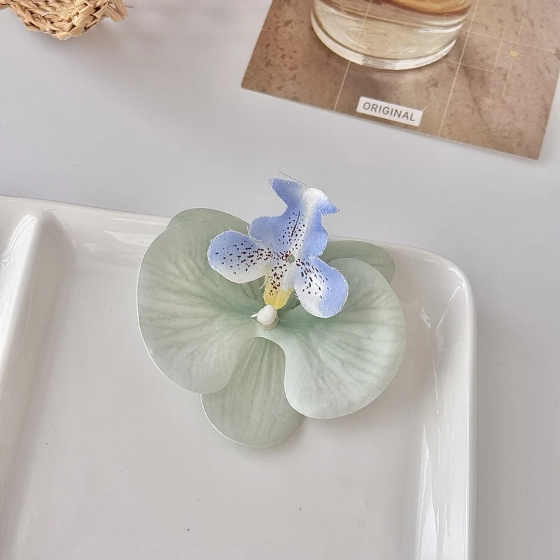 24 Stücke Orchideen-Dekorationen | Real Touch PU Künstliche Blumen | Orchideenköpfe & Künstliche Phalaenopsis-Blumenköpfe für DIY-Kunsthandwerk, Heim- und Hochzeitsdekoration